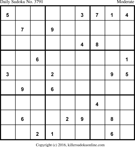 Killer Sudoku for 7/20/2018