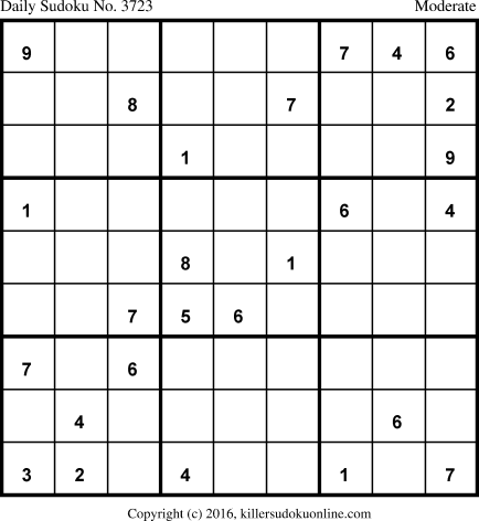 Killer Sudoku for 5/13/2018