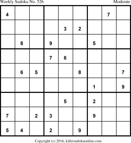 Killer Sudoku for 4/2/2018