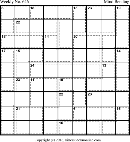 Killer Sudoku for 5/21/2018