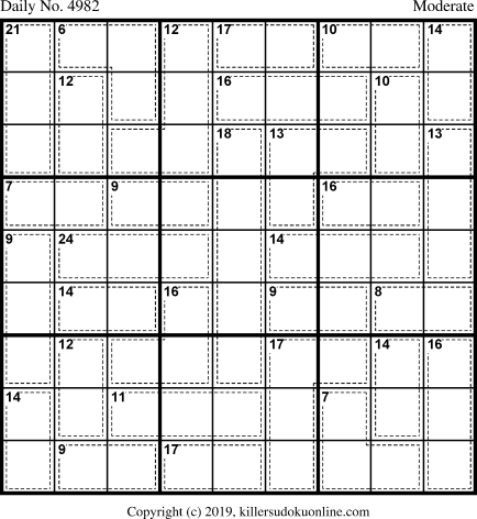 Killer Sudoku for 8/9/2019
