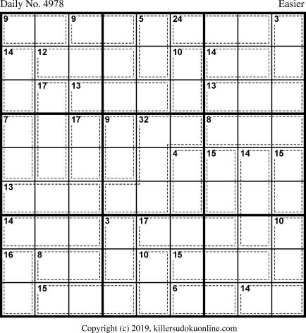 Killer Sudoku for 8/5/2019