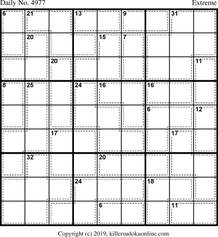 Killer Sudoku for 8/4/2019