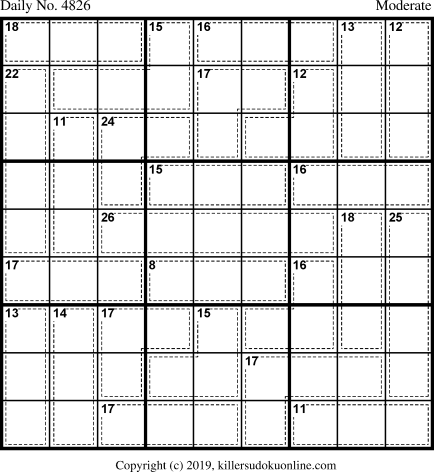 Killer Sudoku for 3/6/2019