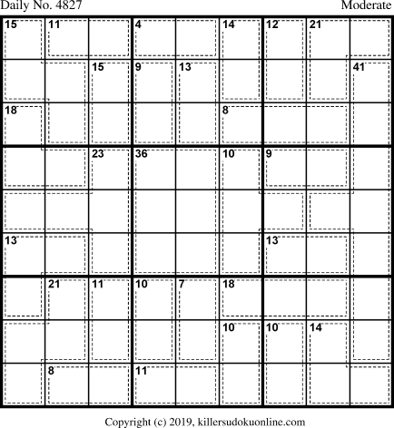 Killer Sudoku for 3/7/2019