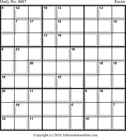 Killer Sudoku for 5/6/2019