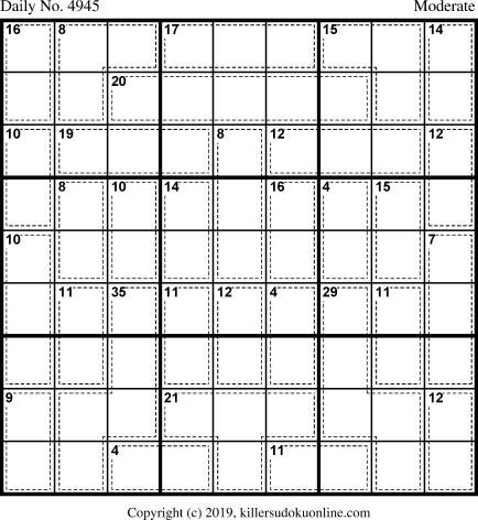 Killer Sudoku for 7/3/2019