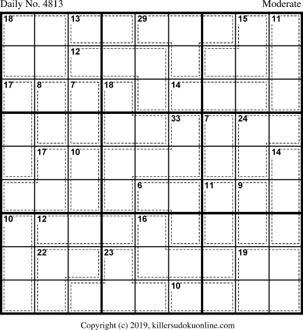 Killer Sudoku for 2/21/2019