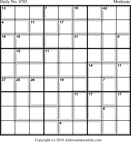 Killer Sudoku for 1/24/2019