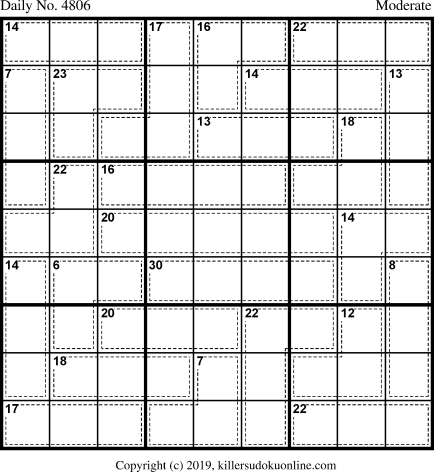Killer Sudoku for 2/14/2019