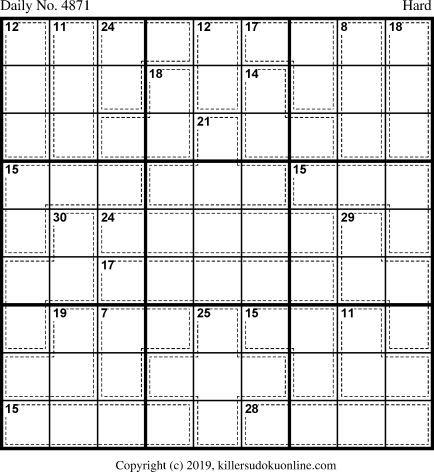 Killer Sudoku for 4/20/2019