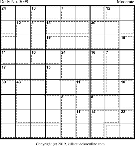 Killer Sudoku for 12/4/2019