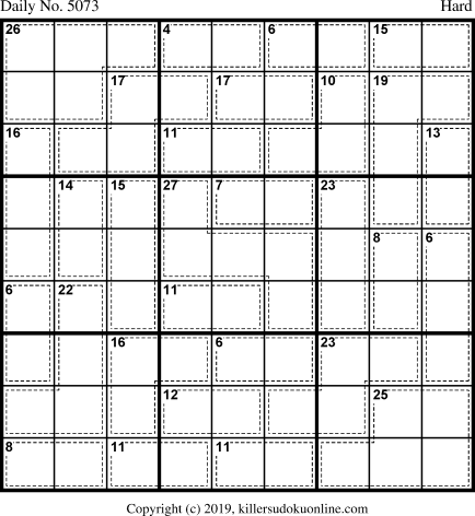 Killer Sudoku for 11/8/2019
