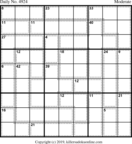 Killer Sudoku for 6/12/2019