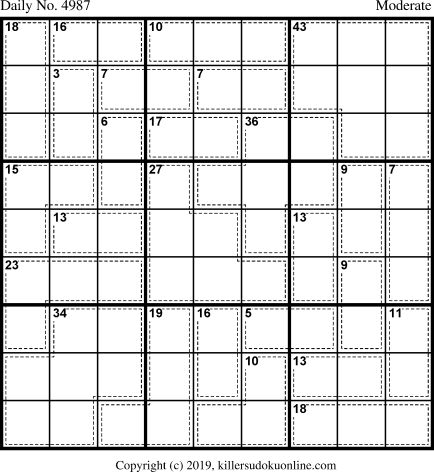 Killer Sudoku for 8/14/2019