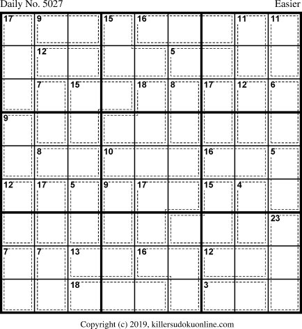 Killer Sudoku for 9/23/2019