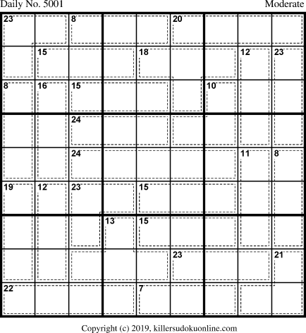 Killer Sudoku for 8/28/2019