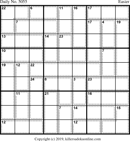Killer Sudoku for 10/21/2019