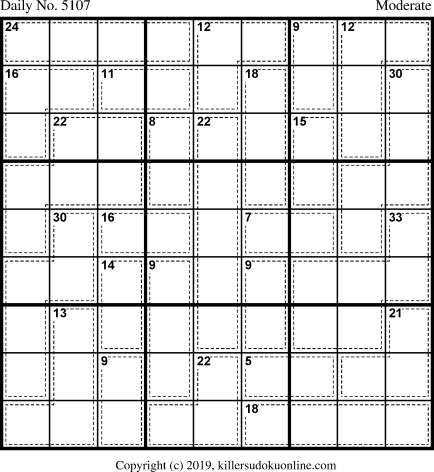 Killer Sudoku for 12/12/2019