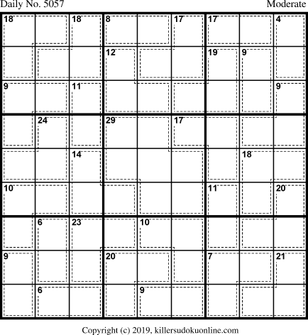 Killer Sudoku for 10/23/2019