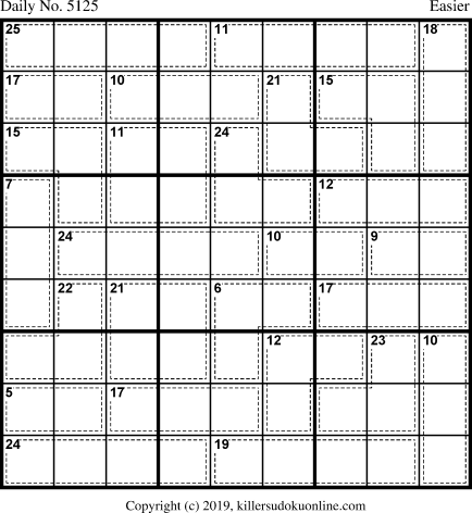 Killer Sudoku for 12/30/2019
