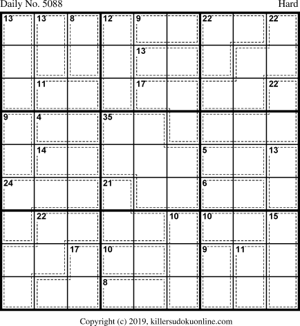 Killer Sudoku for 11/23/2019