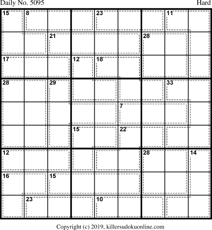 Killer Sudoku for 11/30/2019