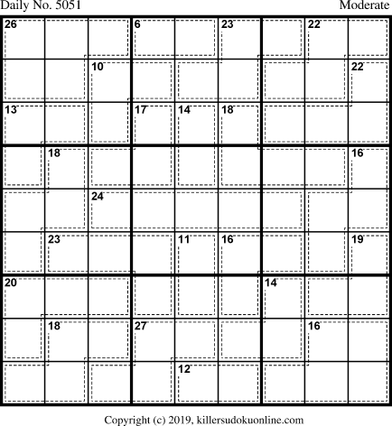 Killer Sudoku for 10/17/2019