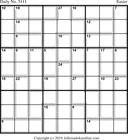 Killer Sudoku for 12/16/2019