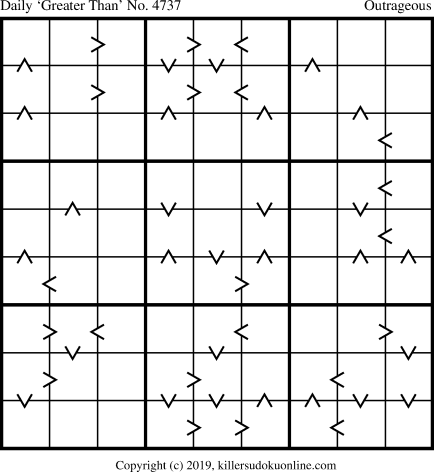 Killer Sudoku for 4/3/2019