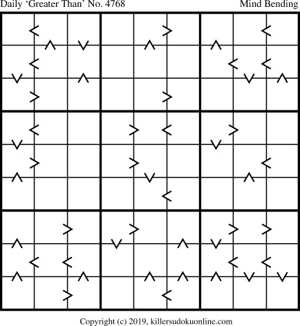 Killer Sudoku for 5/4/2019