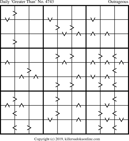 Killer Sudoku for 4/9/2019