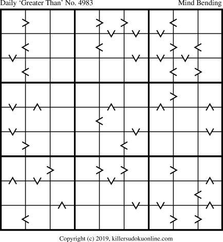 Killer Sudoku for 12/5/2019