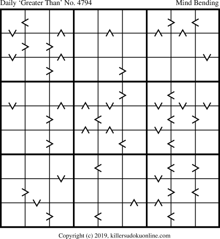 Killer Sudoku for 5/30/2019