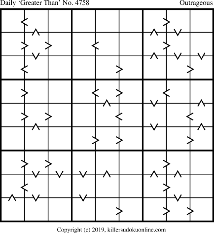 Killer Sudoku for 4/24/2019
