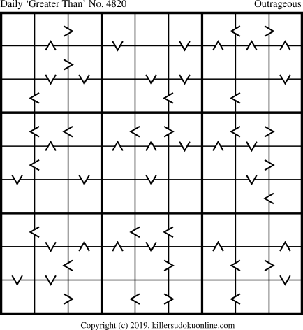 Killer Sudoku for 6/25/2019