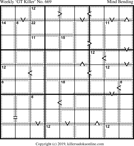 Killer Sudoku for 2/4/2019