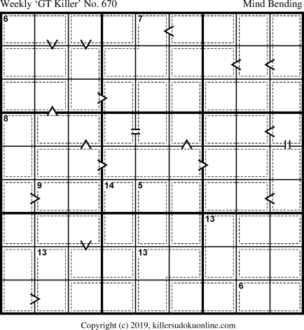 Killer Sudoku for 2/11/2019