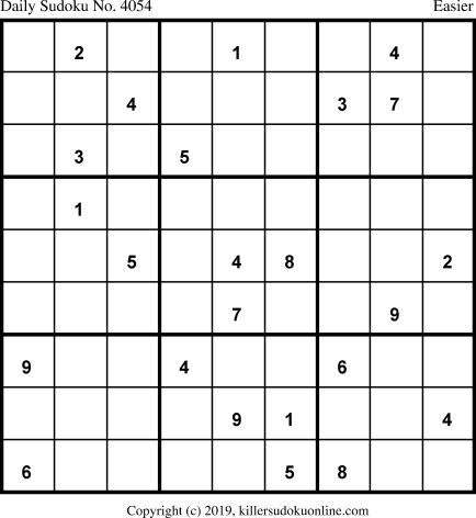 Killer Sudoku for 4/9/2019