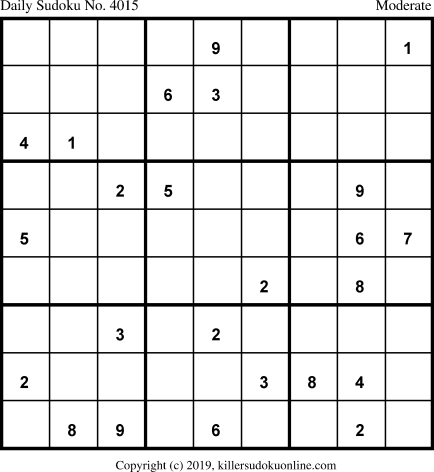 Killer Sudoku for 3/1/2019