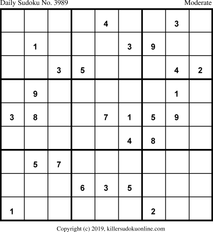Killer Sudoku for 2/3/2019