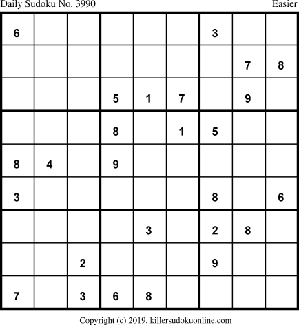 Killer Sudoku for 2/4/2019