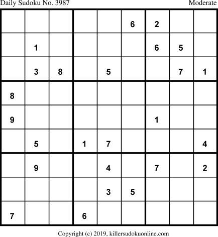 Killer Sudoku for 2/1/2019