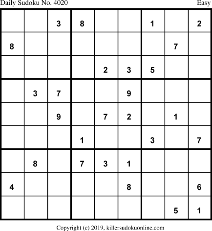 Killer Sudoku for 3/6/2019