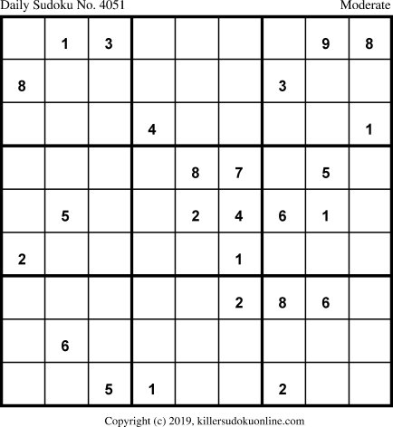 Killer Sudoku for 4/6/2019