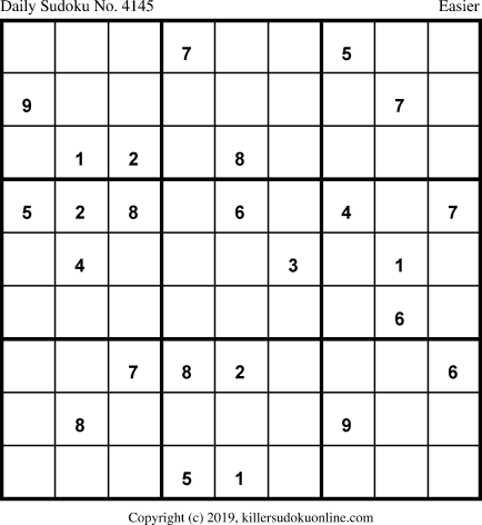Killer Sudoku for 7/9/2019