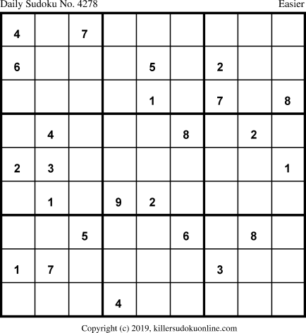 Killer Sudoku for 11/19/2019
