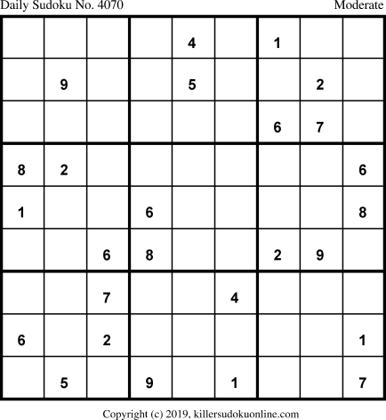 Killer Sudoku for 4/25/2019