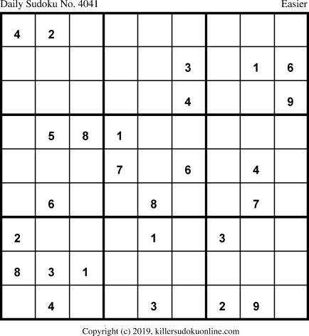 Killer Sudoku for 3/27/2019