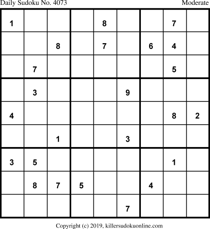 Killer Sudoku for 4/28/2019